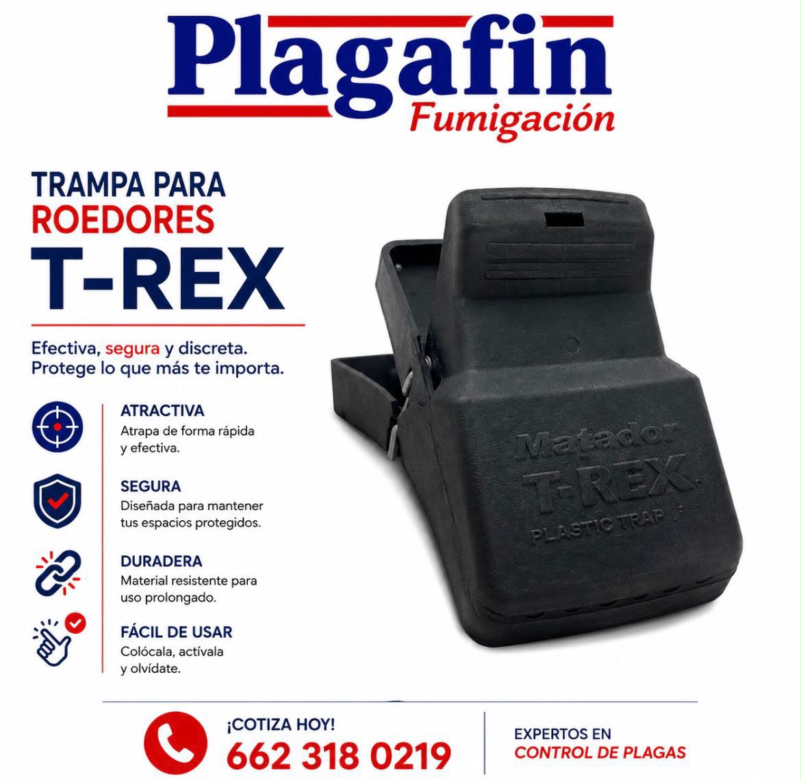 Trampa para roedores T-REX